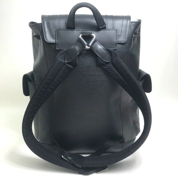 LOUIS VUITTON M50159 Epi Christopher PM Backpack-Bag Epi Leather Black/SilverHW main image 13